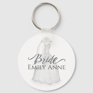 Bride Pretty Personalized Vintage Beautiful Custom Keychain