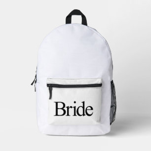 Bride Printed Backpack