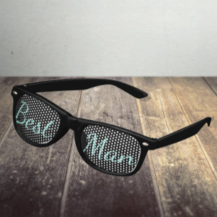 BRIDE Reception Bridal Wedding Party Best Man Retro Sunglasses