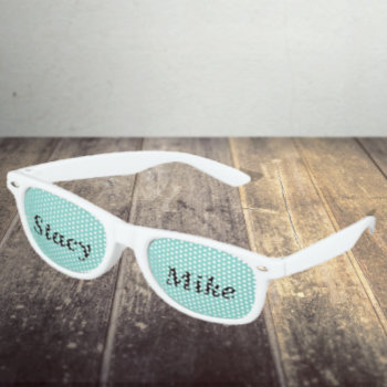 Bride Reception Shower Bridal Wedding Party Mr Mrs Retro Sunglasses by Ohhhhilovethat at Zazzle