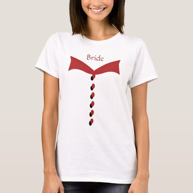 Bride Red Wedding Tee (Front)