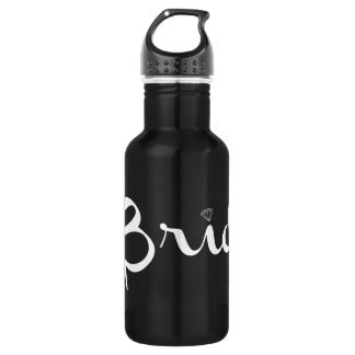 Bride Retro Script White Water Bottle