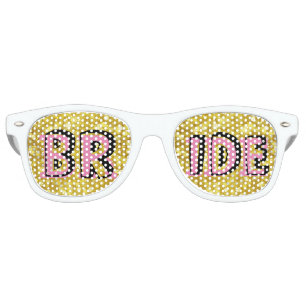 BRIDE retro Shades glitter / Fun Party Sunglasses