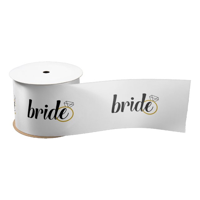 Bride Ribbon - Bridal Shower, Engagement, Wedding (Spool)