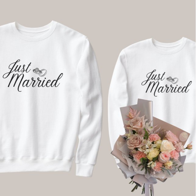 Bride’s Just Married Matching Honeymoon Outfit T-Shirt (just married matching couples shirt  - Bride)