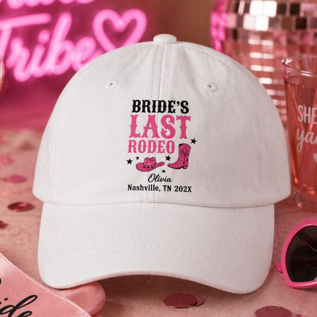 Bride’s Last Rodeo Nashville Bachelorette Party Hat (Creator Uploaded)