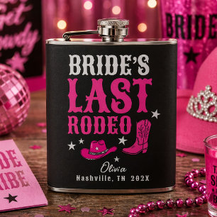Bride’s Last Rodeo Western Bachelorette Party Flask