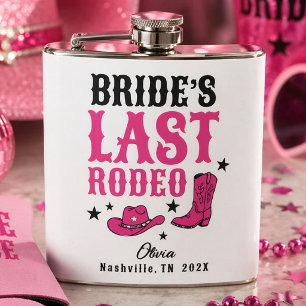 Bride’s Last Rodeo Western Bachelorette Party Flask