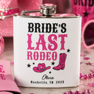Bride’s Last Rodeo Western Bachelorette Party Flask