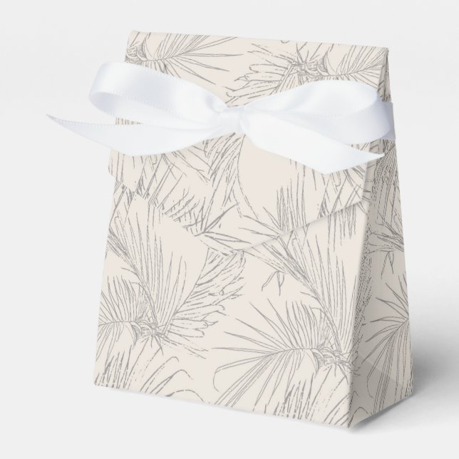 Bride’s Paradise, Tropical Romance Favor Boxes (Front Side)