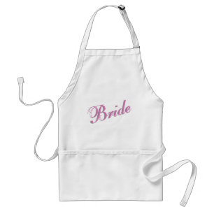 Bride (Script) Adult Apron