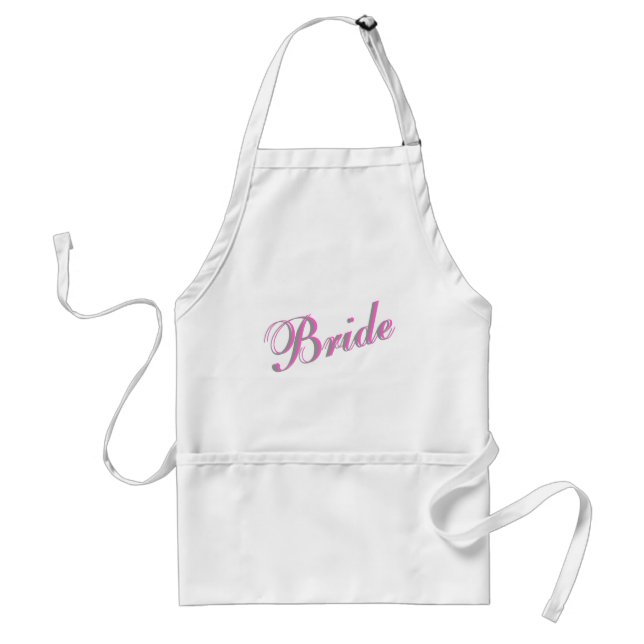 Bride (Script) Adult Apron (Front)