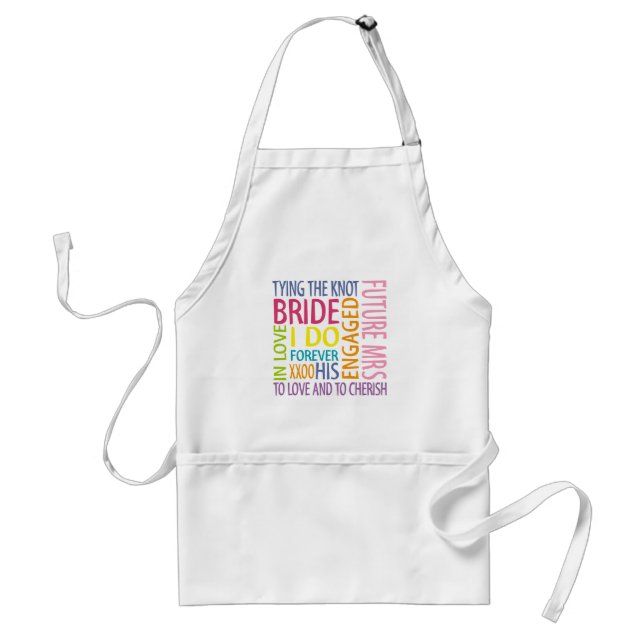 Bride Sentiments  Adult Apron (Front)