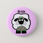 Bride Sheep Button at Zazzle