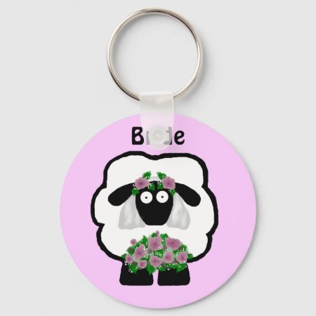 Bride Sheep Keychain