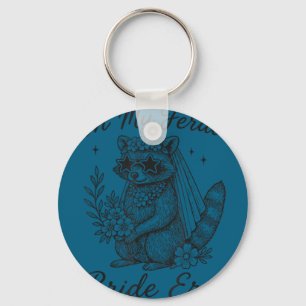 Bride shirt in feral bride era funny bachelorette keychain