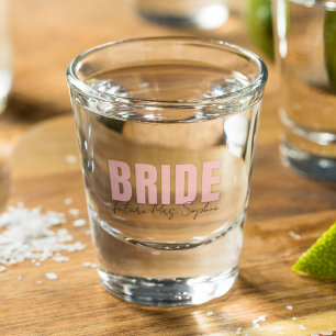 Bride Shot Glass Personalized Future Mrs. Name