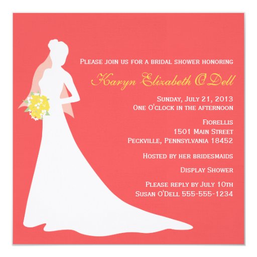 Silhouette Bridal Shower Invitations 4