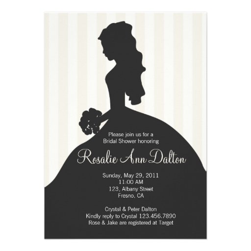 Silhouette Bridal Shower Invitations 5