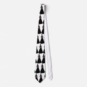 Bride Silhouette Neck Tie