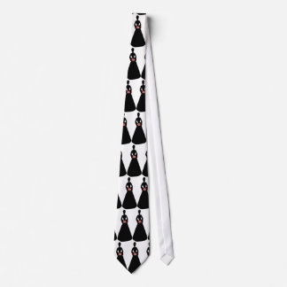 Bride Silhouette Neck Tie