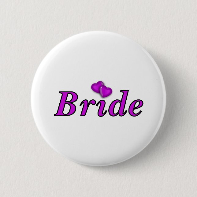Bride Simply Love Pinback Button (Front)