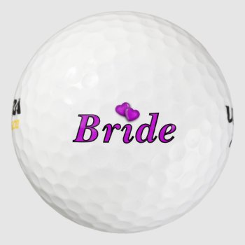 Bride Simply Love Wedding Golf Balls by weddingparty at Zazzle