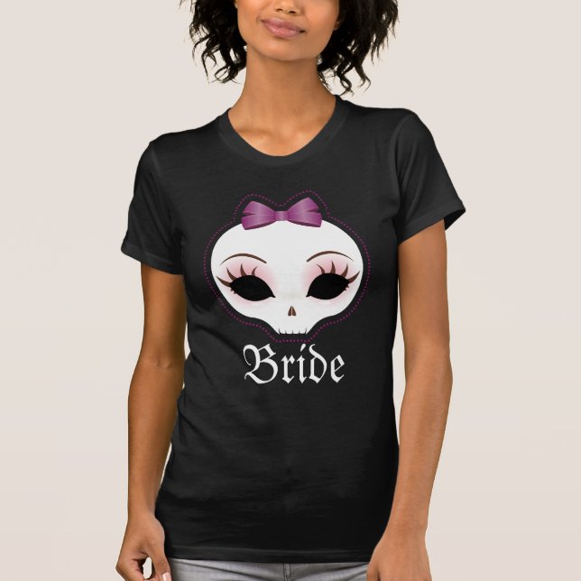 Bride Skullie (Violet) T-Shirt (Front)