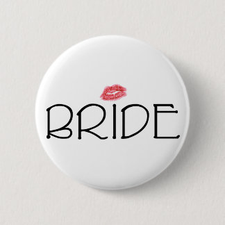 Bride Smooch Pinback Button