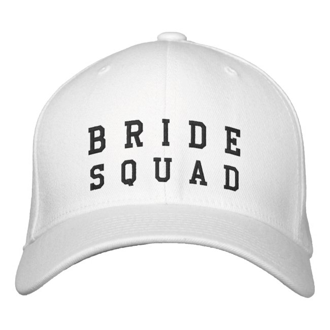 Bride Squad | Bachelorette Bridesmaid Trendy Embroidered Baseball Cap