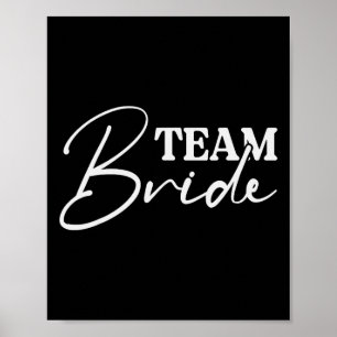 Bride Squad Bachelorette Party Bridesmaid Crew Bri Poster