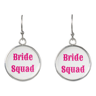  Bride Squad Bachelorette Party Earrings