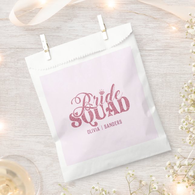 Bride Squad Bachelorette party Favor Bag (Clipped)