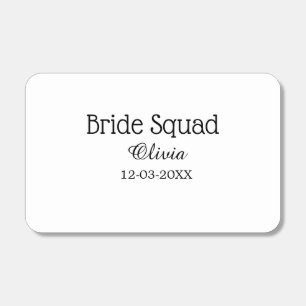 Bride squad bridesmaid add name bachelorette party matchboxes