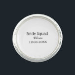 Bride squad bridesmaid add name bachelorette party ring<br><div class="desc">design</div>