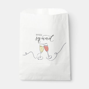Bride Squad Champagne Toast Favor Bag