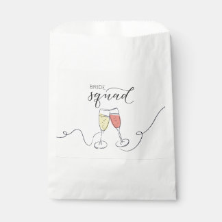 Bride Squad Champagne Toast Favor Bag