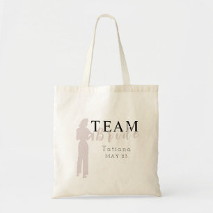 Bride Squad Editable Color Bridal Party Tote Bag