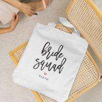 Bride Squad Editable Color Bridal Party Tote Bag
