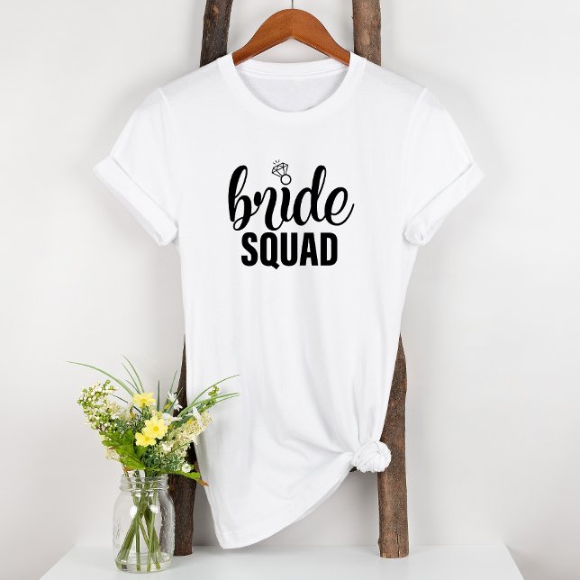Bride Squad Engaged Fun Bridal T-Shirt (Creator Uploaded)