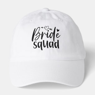Bride Squad For Bachelorette white Hat