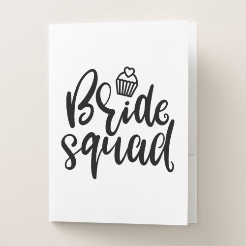 Bride Squad Funny Bride Pocket Folder
