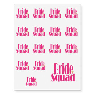 bride-squad-gold temporary tattoos