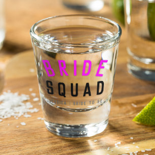 Bride Squad | Hot Pink Bachelorette Bridesmaid Shot Glass