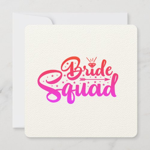 Bride Squad Invitation