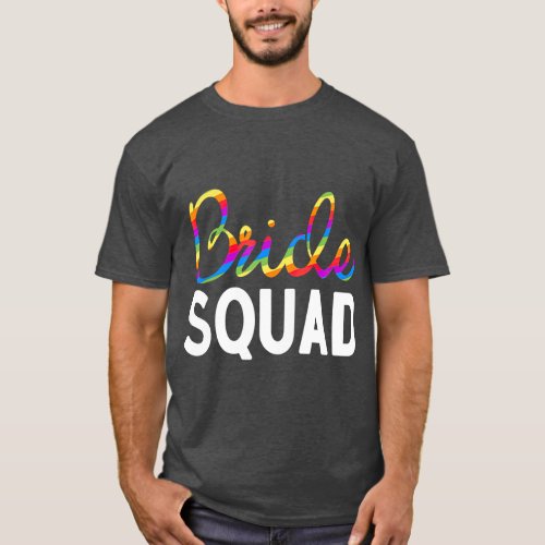 Bride Squad LGB Pride Gay Wedding Party T_Shirt