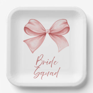 Bride Squad Paper Plates