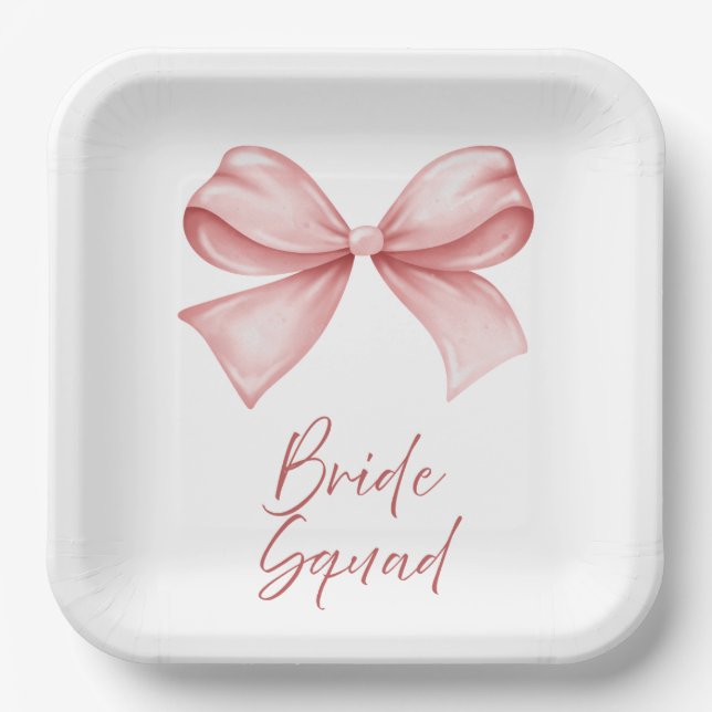 Bride Squad Paper Plates (Front)
