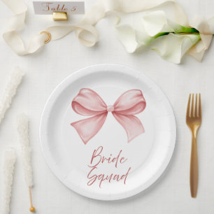 Bride Squad Paper Plates