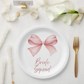 Bride Squad Paper Plates